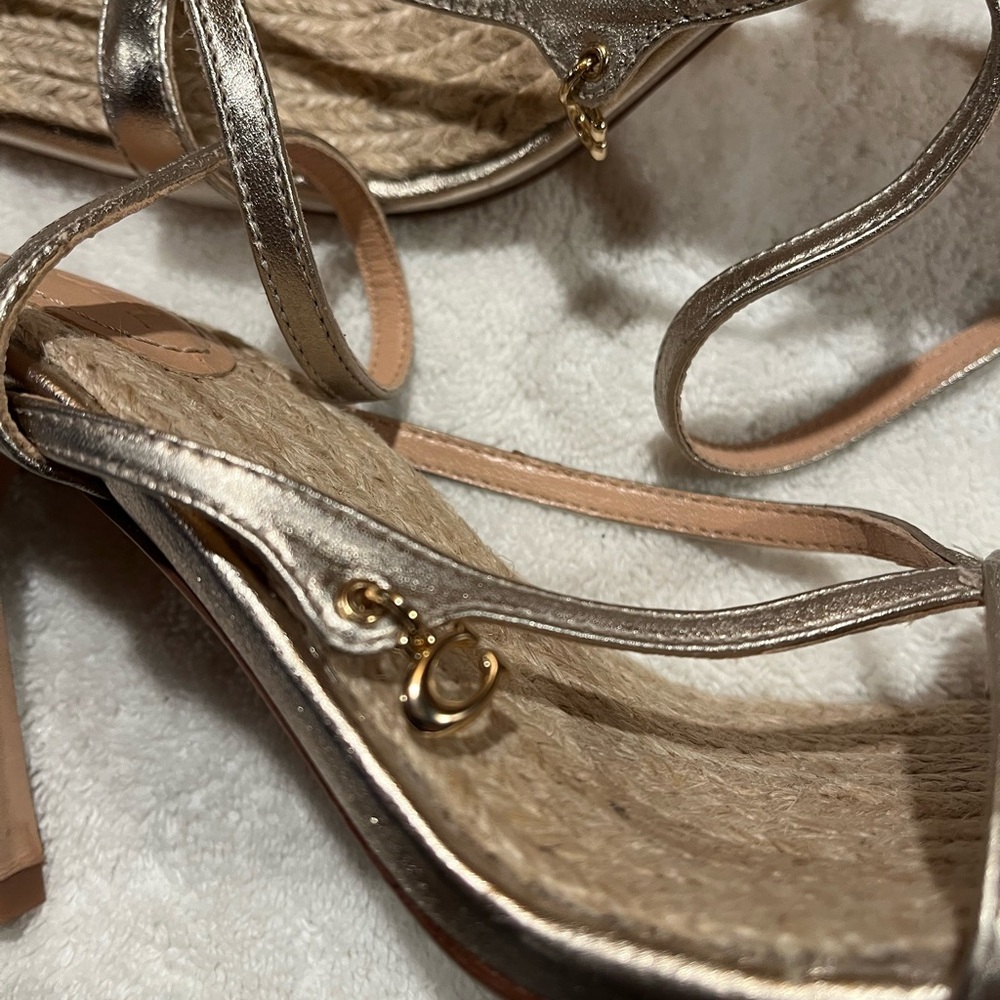 Coach Kaia metallic strappy heeled sandal - Picture 4 of 5